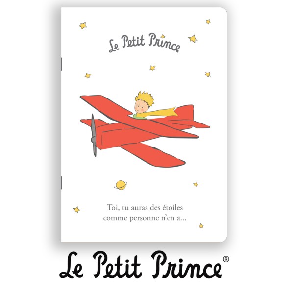 Малкият принц - Бяла тетрадка с малкия принц и червения самолет 1